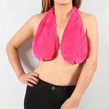 The Water-Absorbent And Breathable Towel Bra Is Suitable For Beach, Sports And Indoor Daily Wear. The Towel Can Be Hung Around The Neck And Wrapped Around The Chest. It Has No Shoulder Straps For Support. The Double-Sided Plush Is Super Soft And Warm. It Is Perfect For Beauties And A Small Gift For Them - Multicolor - View 6