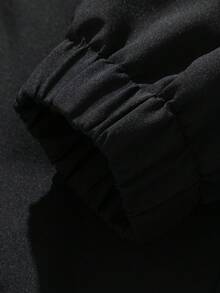 Men's Lightweight Zip-Up Hooded Jacket, Breathable, Wind Resistant, Casual, Outdoor For Spring And Autumn - 黑色 - 查看 3