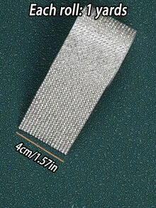 1 Yards Self-Adhesive Sparkling Crystal Rhinestone Diamond Ribbon, Christmas Decoration Rhinestone Glitter Sticker, DIY Car Computer Makeup Table Crafts, Wedding Party Decoration Sticker Packaging Roll, 2mm Rhinestone Production Process(Red/Silver/Pink/Golden) - 1 Yard Silver - View 12