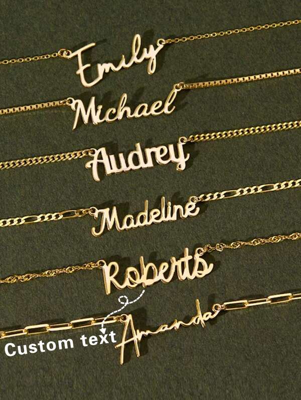 1 Stück personalisierte Halskette mit Ausschnitt, individualisierter goldfarben Edelstahl-Buchstabenanhänger, modische multifunktionale verstellbare Kette, moderner, stilvoller dekorativer Schmuck als Geschenk für Hochzeit, Strand und Alltag