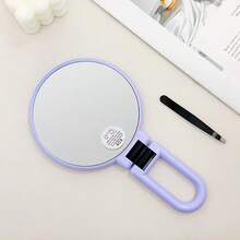 1pc 50X/40X/30X Handheld Magnifier, Double-Sided Mirror + Tweezers, 1X/40X Zoom, 360° Adjustable Handle, Foldable Travel Makeup Mirror, Handheld & Stand Design, Portable For Travel, Suitable For Daily Makeup, Shaving, Eyebrow Grooming, Great Gift - Multicolor - View 32