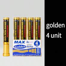 10mm Chisel Tip Large Capacity Metal Tip Markers, 1pc Portable, 4pcs Set, Silver/Gold/White Option, Marker Pens For Advertising, Graffiti, Industrial Use With Smooth Flowing Strokes, Vivid Long-Lasting Colors, Ideal Companion For Artistic Creation, Satisfying Diverse Painting Needs, School Supplies,Back To School
