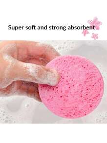 10/20/30/50 Stücke herzförmige komprimierte Gesichts-Reinigungsschwämme, für die Gesichtsreinigung, Massage, Peeling, Gesichtsmaske, Make-up-Entfernung - ultra-weicher exfolierender Make-up-Entferner für tiefe Reinigung, parfümfrei, unisex, Reise-Hautpflege-Grundbedarf, Herzdesign, sanftes Scrub-Material