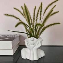 1pc Bohemian Style Women Portrait Vase, Minimalist Home Decor Vase, Housewarming/Anniversary Gift