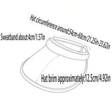 1pc Summer Foldable Outdoor Sunshade Hat With UV Protection, Empty Top, Neck Protection, Women's UV Sun Hat, Summer Large Brims, Riding, Face Covering, Flexible Sunscreen, Versatile Sun Hat