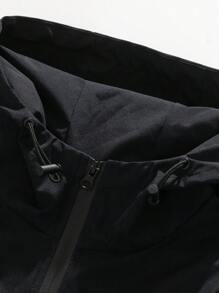 Chaqueta con capucha ligera, casual, transpirable, cortavientos, para hombre, para primavera/otoño, con cremallera