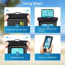 Floating Waterproof Phone Case And Lanyard, Universal Waterproof Phone Case, Compatible With IPhone 16 Pro Max/15 Pro/14/13/12/11, Samsungs S23/S22, With A Maximum Size Of 6.8 Inches And Approximately 17.2 Cm. Suitable For Swimming, Rowing, And Kayaking Adventures Purse Wallet For Outdoor Sport Summer Vacation Beach Travel Holiday Pool Beach Bag Waterproof Bag Sport Bag For Sports For Fitness For Exercise Travel Bag For Vacation For Women For Men Travel Essential Swimming Bag For Beach