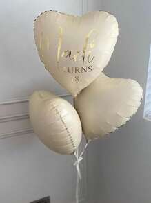 Palloncino in alluminio da 18 pollici a forma di cuore per matrimoni, compleanni, proposte, decorazione per feste, utilizzato per decorare tovaglie per feste di bambini, festa di nascità, compleanni, spose, fidanzamenti, matrimoni, anniversari, San Valentino