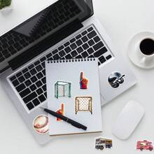 50 PZ Adesivi da baseball con graffiti, adesivi estetici in vinile per scrapbooking, diario, computer portatile, paraurti, skateboard, borraccia, computer, telefono, cartoni animati, elmetto di , adesivi e decalcomanie per auto