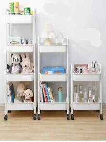Multifunctional Multi-Layer Storage Cart - Shopping Cart Rack Bedroom Bathroom Floor Multi-Layer Snack Rack Kitchen Office Supplies Storage Rack, Suitable For Kitchen, Bathroom And Bedroom Organization