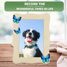 21pcs Modern Wooden Photo Frames – Horizontal Tabletop Frames, Wooden Finish For Desk Display, DIY Painting & Doodling Frames – Home Decor, Unique Birthday Gift For Garden, Courtyard & Festival Decoration​