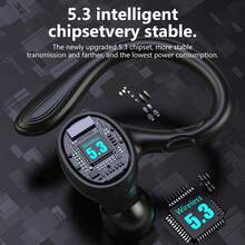 原装 I25 TWS 蓝牙 ENC 耳机音量控制耳塞 400mah 无线 ENC 耳机 I25 降噪无线运动耳塞 7 小时 - 黑色 - 查看 10