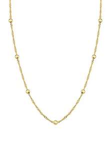Long Ball Necklace GOLD PLATED ANTIALLERGIC - Gold - View 3