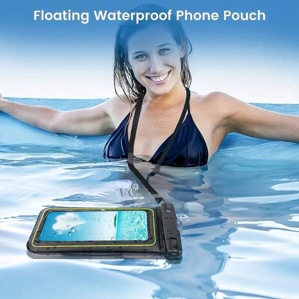 Floating Waterproof Phone Case And Lanyard, Universal Waterproof Phone Case, Suitable For IPhone 16 Pro Max/15 Pro/14/13/12/11, Samsungs S23/S22/ Xiaomis, With A Maximum Size Of 6.8 Inches And Approximately 17.2 Cm. Suitables For Swimming, Rowing, And Kayaking Adventures Purse Wallet For Outdoor Sport Summer Vacation Beach Travel Holiday Pool Beach Bag Waterproof Bag