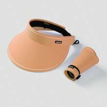 1pc Summer Foldable Outdoor Sunshade Hat With UV Protection, Empty Top, Neck Protection, Women's UV Sun Hat, Summer Large Brims, Riding, Face Covering, Flexible Sunscreen, Versatile Sun Hat