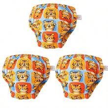 3pcs/Pack Baby Potty Training Pants, Waterproof Anti-Leakage Cute Printed Washable Briefs, Unisex Toddler Boys Girls - Multicolor - View 42