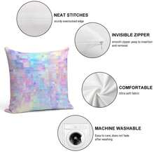 Soft Pastel  1 Plush Pillow Case, Pillow Covers, Throw Pillow Covers Cases For Couch Sofa Home Decoration - Mix - View 3
