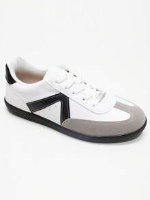 Vizzano Women's Soft Low Cut Comfortable Sneakers - 1430.102 - Đen và xám - Xem 2