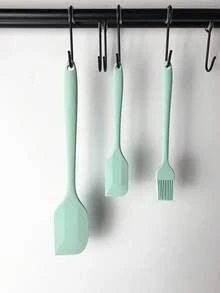 1/3件套，硅胶厨具3件套，全包硅胶刷烘焙工具套装，抹刀油刷套装蛋糕工具，大刮刀，小刮刀，小油刷