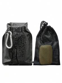 Túi đựng xà phòng du lịch di động, Vỏ chống thấm nước, chống rò rỉ, Túi đựng xà phòng tiêu chuẩn khô nhanh, Dùng cho các vật dụng cần thiết khi đi cắm trại, Tắm ngoài trời, Hộp đựng - Nhiều màu - Xem 1