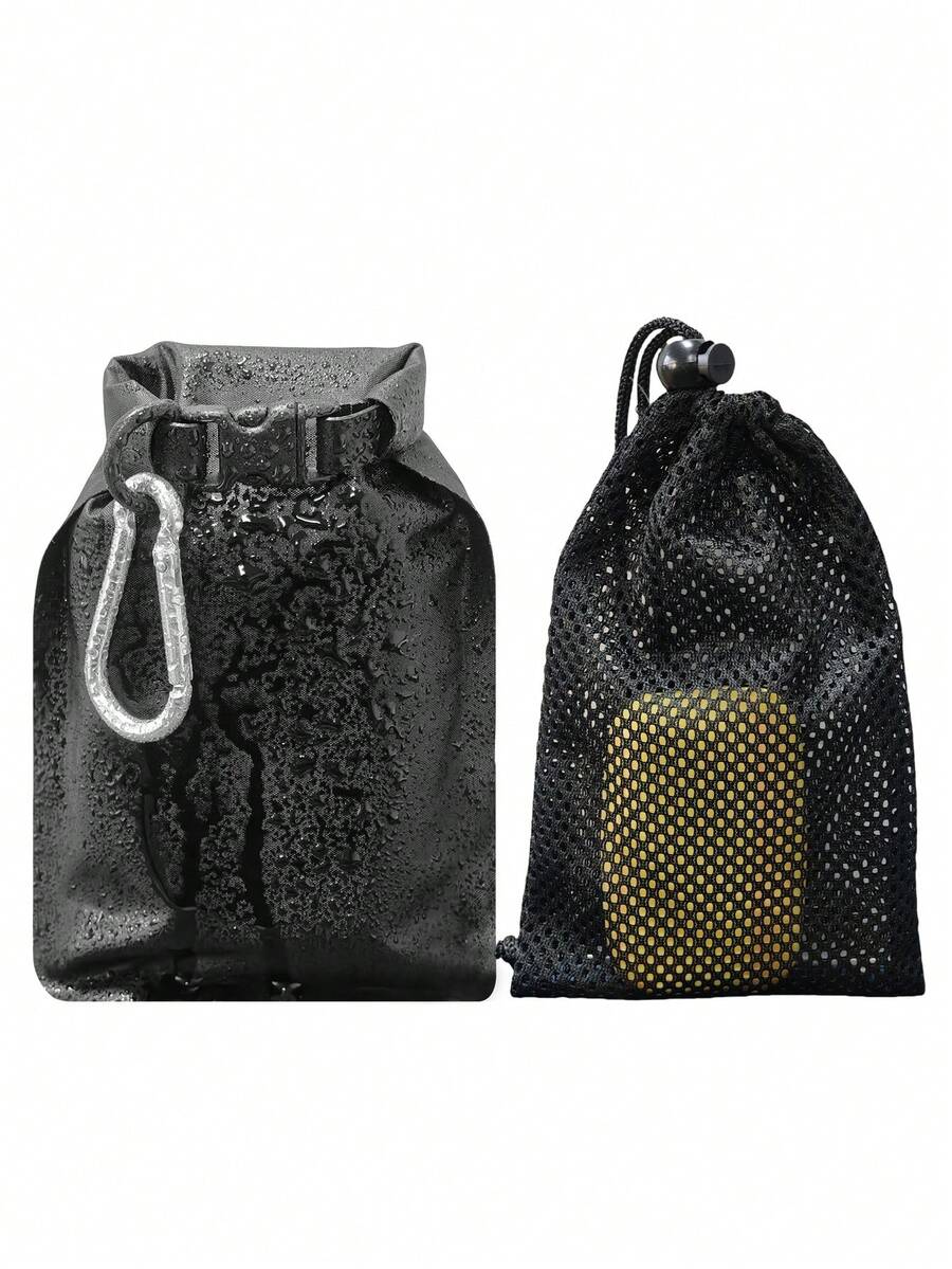 Túi đựng xà phòng du lịch di động, Vỏ chống thấm nước, chống rò rỉ, Túi đựng xà phòng tiêu chuẩn khô nhanh, Dùng cho các vật dụng cần thiết khi đi cắm trại, Tắm ngoài trời, Hộp đựng - Nhiều màu - Xem 1