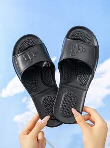 Ciabatte da viaggio pieghevoli unisex in EVA, ciabatte da doccia per interni con massaggio, ciabatte piatte antiscivolo ad asciugatura rapida unisex, ciabatte da camera/soggiorno semplici di colore unito, adatte per tutte le stagioni