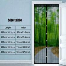 Magnetic Mosquito Net Curtain - No Hole Self-Adhesive Door Curtain, Universal For Kitchen Bedroom, Summer Magnetic Mesh Screen, Breathable Invisible Curtain, Washable Retractable Divider, Home Mosquito Repellent