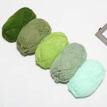 EDCUEBE7 5 件/约 250 克多色手工钩针纱线套件，柔软舒适的针织纱线，多用途用于钩编钱包、衣服、地毯等，适合 DIY 情人节礼物、制作钱包、手提包等。（包装随机） - 彩色 - 查看 15