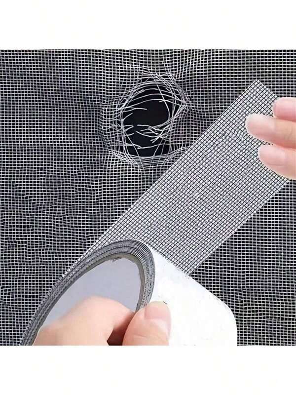 1 Rolle starkes selbstklebendes Fenternetz-Reparaturband - Löcher und Risse abdecken, Insekten fernhalten