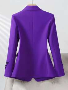 Women's Elegant Lightweight Commuting Single Button Blazer