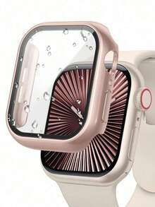 3-In-1 Protective Case Set, Includes Tempered Glass And Screen Protector, Compatible With Apple Watch Series 10/9/SE/8/7/6/5/4/3, 40mm/41mm/44mm/45mm/42mm/46mm/49mm, All-Around Protection, Built-In Tempered Glass Bezel And High Sensitivity Film, Unisex