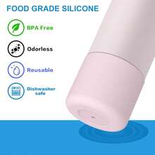 Yoelike 2PCS 2 Colors Silicone Water Bottle Boot For, Anti-Slip Protective Sleeve For Twist/Flip, Watter Bottle Accessories, Bottom Bumper Cover, Dishwasher Safe, - Pink+Clear - View 4