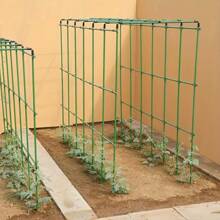 10 piezas Soporte de jardín estable y fácil de montar, marco de valla reforzado para pepinos, jaula para plantas de tomates, utilizado para plantas trepadoras y hortalizas de jardín.