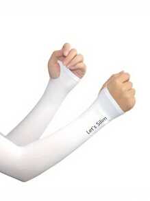 3 双冰紫外线防护袖套和防晒臂套，男女适用 - 透气带拇指孔，高弹力防晒臂套，尼龙冰面料，防紫外线，适合户外活动、骑自行车、跑步、徒步旅行、爬山