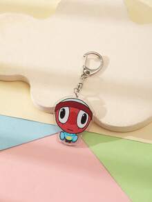 1 Pc Acrylic Cute Cartoon Cute Big Head Dandy'S World Purple Video Game Theme Keychain Pendant Backpack Ornament/Bag Accessories/School Bag Accessories/Purse Pendant/Friend's Gifts Car Accessories Bag Charm Backpack For School Goth Y2k - Multicolor - View 7