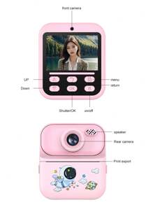 New Instant Camera Digital Camera, Mini Printing Camera Toy High Definition Printing Camera, Best Gift Choice For Christmas, Birthday, Graduation Season (Come With 1 Roll Of Printing Paper)
