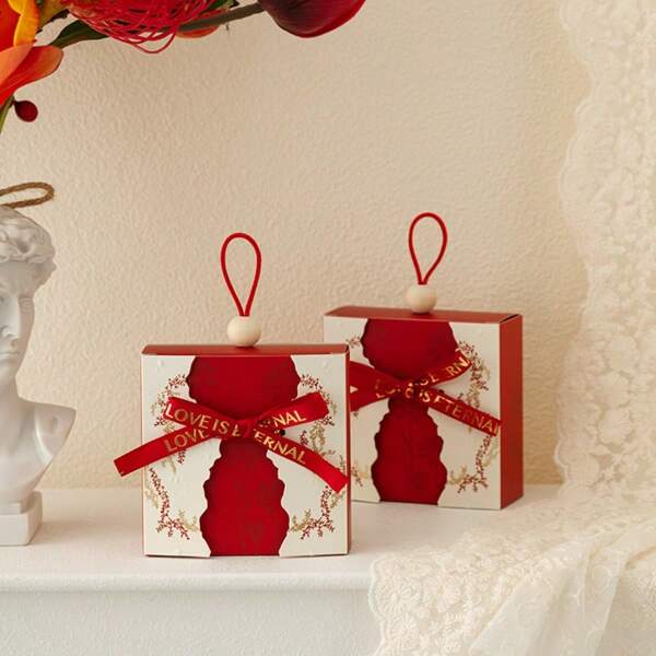 1pc [High-End Customized Wedding Gift Box]Light Luxury Wedding Favor Set For New Couples And Guests, Exclusive Sense Of Ceremony Return Gift