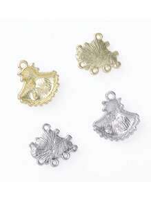 Set de 5 piezas de accesorios de estilo coreano con encantos de nube dulce y concha, material de aleación para manualidades de joyería, aretes, pulseras, collares, decoraciones para uso diario de mujeres