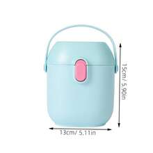 1 pieza Caja portátil para leche en polvo para bebé, caja de almacenamiento de leche en polvo de gran capacidad, caja sellada para almacenamiento de alimentos frescos - Multicolor - Ver 3