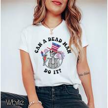 4th Of July Aba Shirt, Beor Yst Shirt, Beor Tech Shirt, Funny ABA Shirt, Funny Dead Man Test Shirt, Can A Dead Man Do It Shirt - 黑色 - 查看 1