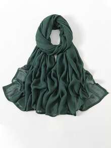 1 Stück Damen Einfarbig Großer Größe Sport Kopftuch, weiches Kopftuch mit breitem Rand, vielseitiger Sonnenschutz Kopftuch Hijab, geeignet für tägliches muslimisches Außentragetuch - Verschiedenfarbig - Übersicht 10