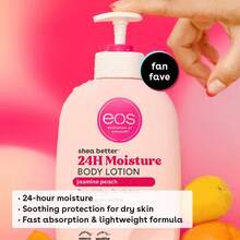 Eos 24H Moisture Travel Body Lotion- Vanilla Cashmere, Travel Size Essential, Toiletries, Mini Body Lotion, 2.5 Fl Oz - Jasmine Peach - 查看 3