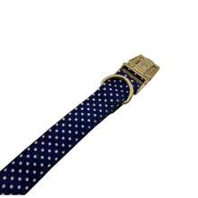 New Blue/Red Polka Dot Velvet Zinc Alloy Dog Collar, Adjustable Size Suitable For Small, Medium, Large Pets, Soft & Comfortable Velvet, Zinc Alloy Clasp, Gold Plated, More Solid Than Plastic Buckle, Easy To Fasten And Unfasten (Color May Vary Slightly Due To Fabric Batch Difference)
