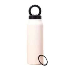 Magnetic Lid Sports Water Bottle, Large Capacity Vacuum Insulated Straw Cup For Cycling, Thermal Bottle