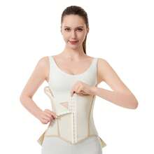 1pc Unisex High Waist Latch Slimming Belt, Double Pressure, Breathable, 7-Rib Support Waist Cincher Gym Accessories - Beige - View 8