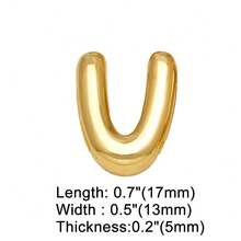 1pc Personalized Smooth A-Z Letter Pendant Bracelet, Women's DIY Customized Name Initial Adjustable Bracelet