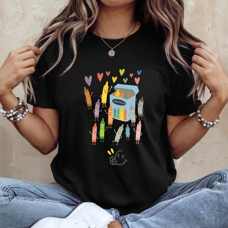 PLAYERA MUJER CUTE KAWAII LOVE CAPIBARA PANDA TE MUSCLE MEMES MODA CASUAL URBAN ARTE ANIMALES GATOS MJ54 - Negro - Ver 1