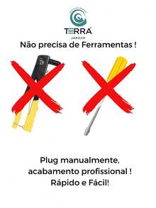 Protetor de Portão, Fita PVC, Isolamento de Portão - COMBO 50 METROSx(10 cm de altura) + Arrebites Varias Cores - Preto - Visão 5