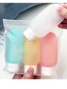 4pcs 60ml Portable Leak-Proof Refillable Travel Bottles For Lotions And Liquids - Multicolor - View 3