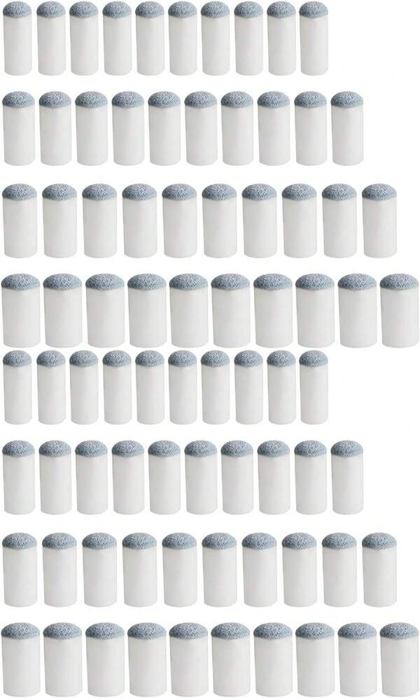 Pengxiaomei 40pcs Slip On Pool Cue Tips Replacement Billiard Cue Tips 4 Sizes Slip-On Cue Tip(9mm/10mm/12mm/13mm, Each Size 10pcs)